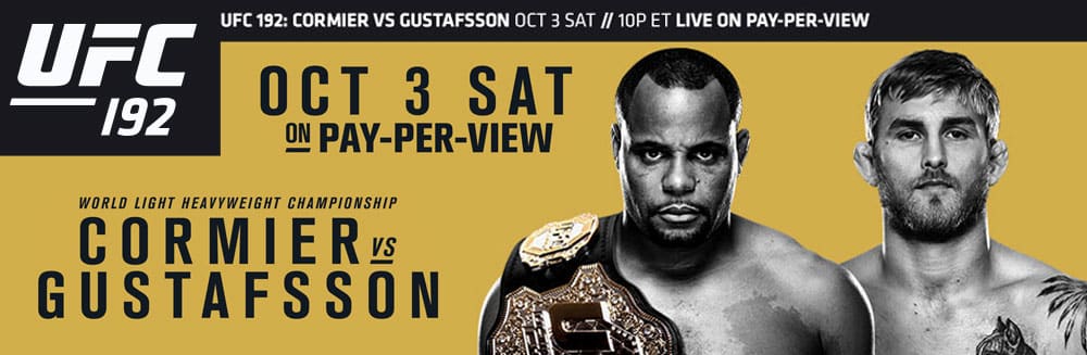 UFC 192 – October 3rd 7pm!
