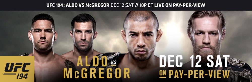 UFC 194 Jose Aldo vs. Conor McGregor