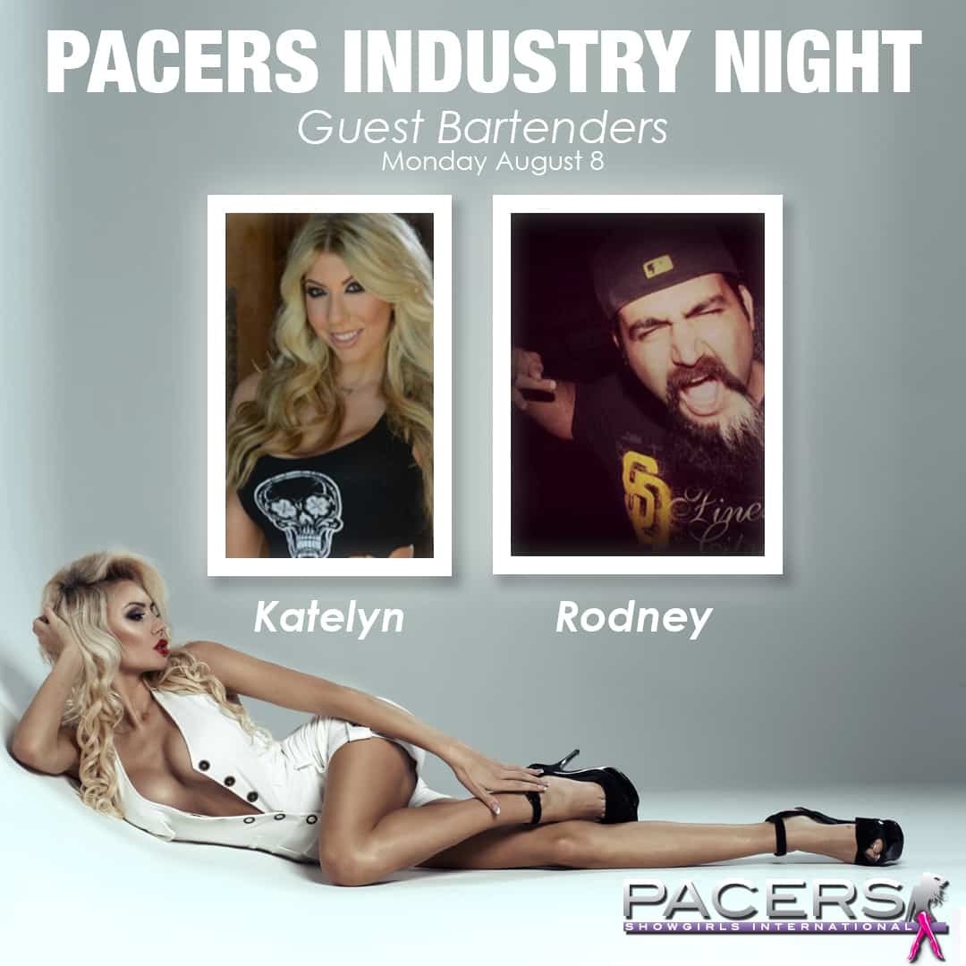 Pacers Industry Monday Nights – Guest Bartenders Rodney and Katelyn