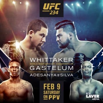 UFC 234 – Whittaker vs Gastelum