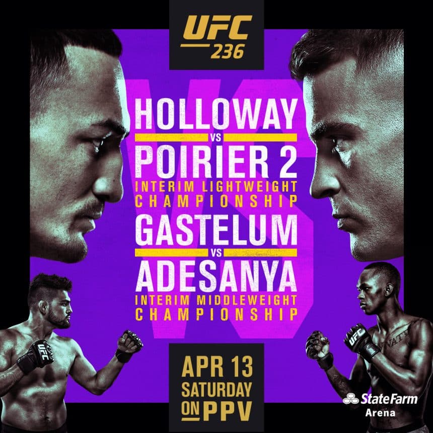 UFC 236 – April 13th, 2019