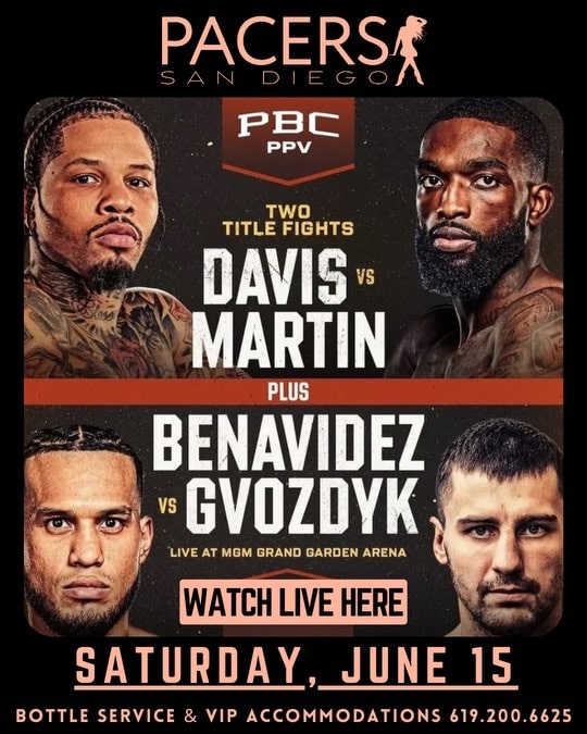 PBC Two Title Fights Davis vs Martin plus Benavidez vs Gvozdyk